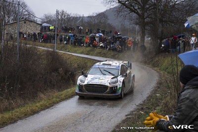 Josh McErlean - Eoin Treacy
94º Rallye Automobile de Monte-Carlo 2026. Ford Puma Rally1 (YX22 FCE). Abandonó por daños de accidente en SS17 La Bollène-Vésubie / Moulinet 2 (Powerstage) de 23,45 km.
M-Sport Ford WRT

Del 22 al 25 de Enero, Gap - Monaco.
Superficie: asfalto - nieve.

El Rally constaba de 4 etapas con un total de 1553.22 km de los que 339.15 km divididos en 17 tramos eran cronometrados.

Tomaron la salida 65 equipos, finaluizaron 48.

© Petr Sagner

Palabras clave: Ford;Puma;Rally1;Montecarlo;2026