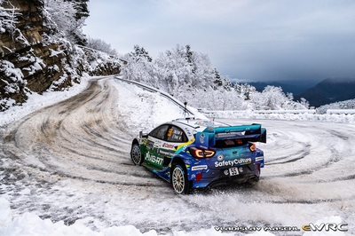 Josh McErlean - Eoin Treacy
94º Rallye Automobile de Monte-Carlo 2026. Ford Puma Rally1 (YX22 FCE). Abandonó por daños de accidente en SS17 La Bollène-Vésubie / Moulinet 2 (Powerstage) de 23,45 km.
M-Sport Ford WRT

Del 22 al 25 de Enero, Gap - Monaco.
Superficie: asfalto - nieve.

El Rally constaba de 4 etapas con un total de 1553.22 km de los que 339.15 km divididos en 17 tramos eran cronometrados.

Tomaron la salida 65 equipos, finaluizaron 48.

© Vladislav Maschl

Palabras clave: Ford;Puma;Rally1;Montecarlo;2026