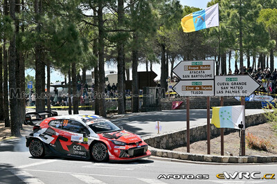 Oliver Solberg - Elliott Edmondson
50º Rally Islas Canarias - Rally of Spain 2026. Toyota GR Yaris Rally1 (A-7645). Abandonó por accidente en SS17 Ingenio - Valsequillo 2 de 25,93 km.
Toyota Gazoo Racing WRT

Del 23 al 26 de Abril, Cavle
Superficie: asfalto

El Rallye constaba de 3 etapas con un total de 1309.16 km de los que 301.30 km divididos en 18 tramos eran cronometrados (uno de ellos fue cancelado SS3 Tejeda - San Mateo 1 de 18,62 km.
La cancelación se debió a que vehículos de espectadores estaban estacionados ilegalmente dentro de un área protegida cerca del escenario).
Se encontraron más de 100 vehículos en la zona.

Tomaron la salida 58 equipos, finalizaron 51.

© Mfoto.es

Palabras clave: Toyota;Yaris;Rally1;Canarias;España;Spain;2026