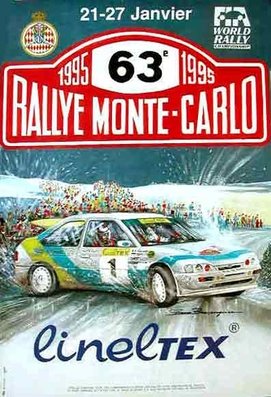 63º Rallye Automobile de Monte-Carlo 1995
Prueba 1 de FIA 2-Litre World Championship for Manufacturers 1995 
Prueba 1 of the FIA World Rally Championship 1995

Del 21 al 26 de Enero, Monte-Carlo.
Superficie: asfalto - nieve.

El Rally tenia un total de 2607.00 km de los que 546.80 km divididos en 21 tramos eran especiales.

Se inscribieron 207 equipos, tomaron la salida 204, finalizaron 83.
Palabras clave: detalles;Montecarlo;1995