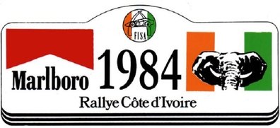 16º Rallye Cote d'Ivoire (Costa de Marfil) 1984
Prueba 11 de 12

Del 31 de Octubre al 4 de Noviembre, Africa.
Superficie: tierra.

El Rally constaba de 4 etapas con un total de 4012 km y 46 controles horarios.

Tomaron la salida 50 equipos, finalizaron 6.
Palabras clave: detalles;Costa_Marfil;1984