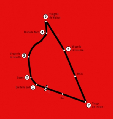 Circuito de Reims-Gueux (Francia)
[url=https://commons.wikimedia.org/w/index.php?curid=1115487] Public Domain[/url]
