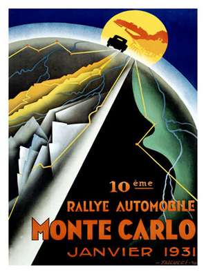 10º Rallye Automobile de Monte-Carlo 1931
1º Categoria "1100 cm3" (Vehà­culos ligeros)
1 - NÂ° 4 Leverett Riley 1089 cm3
2 - NÂ° 14 De Lavalette Peugeot 201 1090 cm3
3 - NÂ° 6 Mme Jeanne Rosengart 750 cm3
4 - NÂ° 1 Hobbs Riley 1089 cm3
5 - NÂ° 24 Matuschovsky Praga 994 cm3

2º Categoria "1100 cm3"
1 - NÂ° 128 Donald Healey Invicta 4467 cm3
2 - NÂ° 121 Jean Pierre Wimille Lorraine coupé sport B13-6 3445 cm3
3 -NÂ° 167 Schell Bugatti 2984 cm3
4 - NÂ° 105 Lord de Clifford Lagonda 1954 cm3

Se inscribieron 149 equipos, tomaron la salida 107, finalizaron 62.
Palabras clave: Montecarlo;1931