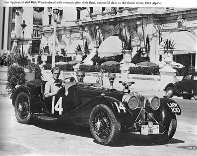 Ian Appleyard - Dick Weatherhead
11º Rally Coupe del Alpes 1948, Jaguar SS 100@
Palabras clave: Jaguar;Alpes;1948