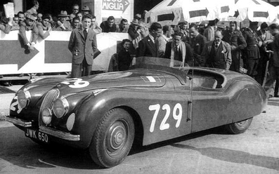 Clemente Biondetti - Gino Bronzoni
17º Rally Mille Miglia 1950, Jaguar XK120 Roadster, Clasificado 8º@
Palabras clave: Jaguar;Mille_Miglia;1950