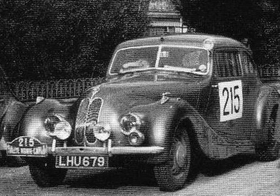 D.H. Murray - M.P. Skarring
11º Rallye Automobile de Monte-Carlo 1951. Bristol 400 (LHU 679). Clasificado 38º.

Del 22 al 29 de Enero.
Superficie: asfalto - nieve.

Se inscribieron 362 equipos, tomaron la salida 337, finalizaron 281.@
Palabras clave: Bristol;Montecarlo;1951