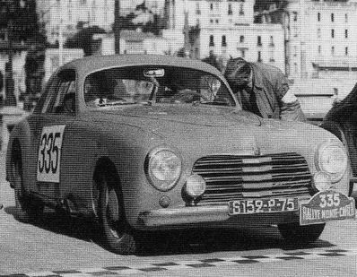 Maurice Lesurque - Maurice Trintignant
11º Rallye Automobile de Monte-Carlo 1951. Simca 8 Sport (6159-P-75). Clasificado 48º.

Del 22 al 29 de Enero.
Superficie: asfalto - nieve.

Se inscribieron 362 equipos, tomaron la salida 337, finalizaron 281.@
Palabras clave: Simca;Sport;Montecarlo;1951