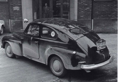 A.J. Bergh - A. Fraenckel
11º Rallye Automobile de Monte-Carlo 1951. Volvo PV 444 (O 23866). Clasificado 228º.

Del 22 al 29 de Enero.
Superficie: asfalto - nieve.

Se inscribieron 362 equipos, tomaron la salida 337, finalizaron 281.@
Palabras clave: Volvo;Montecarlo;1951