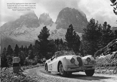Ian Appleyard - Patricia Appleyard-Lyons
6º Rally Coupe del Alpes 1953, Jaguar XK 120, Clasificado 5º@
Palabras clave: Jaguar;Alpes;1953