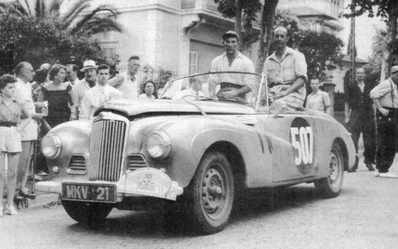 Stirling Moss - John Cutts
16º Rally Coupe del Alpes 1953, Sunbeam Alpine, Clasificado 14º@
Palabras clave: Sunbeam;Alpes;1953
