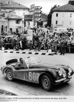 Auguste Escallier - Max Guerin
16º Rally Coupe del Alpes 1953, Jaguar XK 120 Roadster, Retirado@
Palabras clave: Jaguar;Alpes;1953