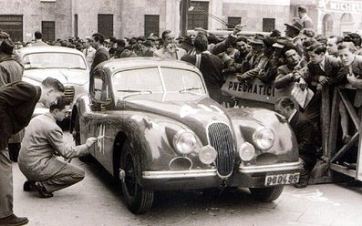 Georges Guyot - Michel Parsy
21º Rally Mille Miglia 1954, Jaguar Jaguar XK 120 Coupe, Clasificado 36º@
Palabras clave: Jaguar;Mille_Miglia;1954