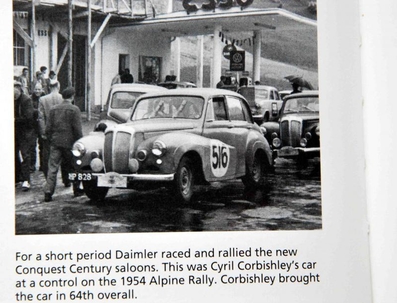 Cyril Corbishley
17º Rally Coupe del Alpes 1954, Daimler Conquest Century@
Palabras clave: Daimler;Alpes;1954