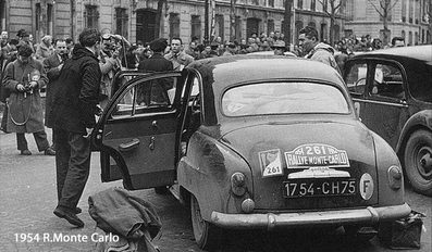 Michel Canello - Jean-Paul Colas
14º Rallye Automobile de Monte-Carlo 1954. Simca 9 Aronde (1754-CH75). Clasificado 180º.

Del 18 al 25 de Enero, Monaco.
Superficie: asfalto - nieve.

Tomaron la salida 402 equipos, finalizaron 329.@
Palabras clave: Simca;Montecarlo;1954
