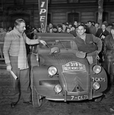Michel Berbier - Jacques Duvey
14º Rallye Automobile de Monte-Carlo 1954. Citröen 2cv A (7-CK 75). Clasificado 323º.

Del 18 al 25 de Enero, Monaco.
Superficie: asfalto - nieve.

Tomaron la salida 402 equipos, finalizaron 329.@
Palabras clave: Citroen;1954;Montecarlo
