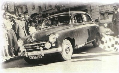 Estanislao Reverter 
Rally San Cristobal de Ourense 1956, Seat 1400, Clasificado 3º@
Palabras clave: Estanislao_Reverter;Cristobal;Ourense;Seat;1956