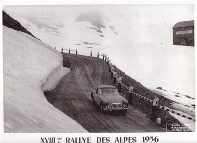 Nancy Mitchell - Pat Faichney
18º Rallye International des Alpes 1956. MG A. Clasificada 15º.

De 6 al 13 de Julio, Marseille - Zagreb - Marseille.
Superficie: asfalto.

Tomaron la salida 80 equipos, finalizaron 34.@
Palabras clave: MG;Alpes;1956