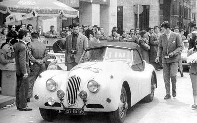 Georges Guyot 
23º Rally Mille Miglia 1956, Jaguar XK 140 Roadster, Clasificado 40º@
Palabras clave: Jaguar;Mille_Miglia;1956