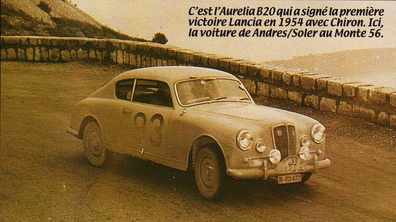Gerardo Andres / Miquel Soler sur 
26º Rallye Automobile Monte-Carlo 1956. Lancia Aurélia GT. Clasificado 162º@
Palabras clave: Lancia;Aurelia;Montecarlo;1956