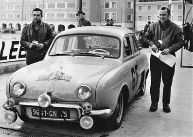 G. Monraisse - J. Feret
27º Rallye Automobile Monte-Carlo 1958. Renault Dauphine. Clasificado 1º.
Se inscribieron 342 participantes, tomaron la salida 303, finalizaron 59.@
Palabras clave: Renault;Gordini;Montecarlo;1958;personajes