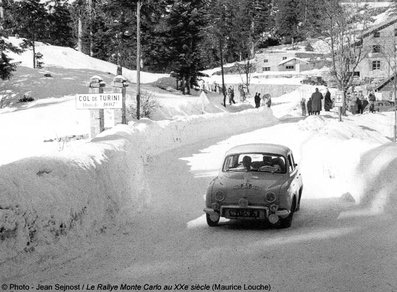 Guy Monraisse - Jacques Feret
27º Rallye Automobile Monte-Carlo 1958. Renault Dauphine (9641 GN 75). Clasificado 1º.

Del 21 al 29 de Enero, Monaco.
Superficie: asfalto - nieve. 

Se inscribieron 342 equipos, tomaron la salida 303, finalizaron 59.

Foto: Jean Sejnost
@
Palabras clave: Renault;Gordini;Montecarlo;1958;nieve