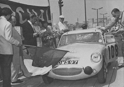 Douglas Wilson Spratt - Allan Pigott
20º Rally Coupe des Alpes 1959, Austin Healey Sprite, Clasificado 16º@
Palabras clave: Austin;Alpes;1959