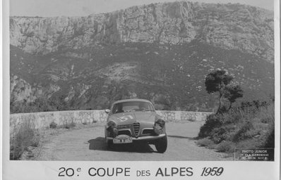 Urbain Fabre - Francis Morceau
20º Rally Coupe des Alpes 1959, Alfa Romeo Giulietta  GT, Clasificado 25º@
Palabras clave: Alfa_Romeo;Alpes;1959