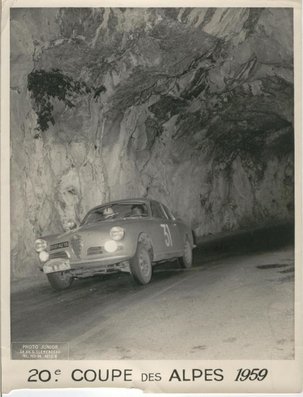 Urbain Fabre - Francis Morceau
20º Rally Coupe des Alpes 1959, Alfa Romeo Giulietta  GT, Clasificado 25º@
Palabras clave: Alfa_Romeo;Alpes;1959