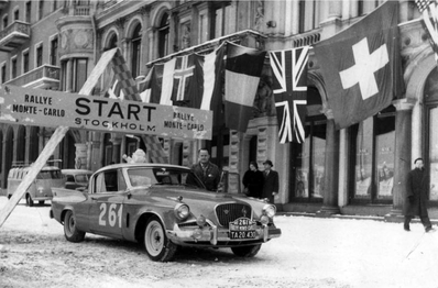 Svend Boel Jensen - Max Westphall
28º Rallye Automobile de Monte-Carlo 1959. Studbaker Golden Hawk. Abandonó.

Del 19 al 25 de Enero, Monaco.
Superficie: asfalto - nieve.

El Rally tenía un total de 3486.00 km incluyendo tramos de enlace.
Desconocemos de cuantos kilómetros cronometrados constaba la prueba.

Se inscribieron 345 equipos, tomaron la salida 322, finalizaron 186.@
Palabras clave: Montecarlo;1959