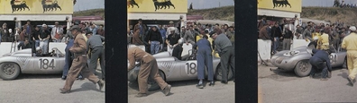 Jo Bonnier - Hans Herrmann
44º Targa Florio 1960. Porsche 718 RS 60. Clasificado 1º.
Palabras clave: Porsche;Targa_Florio;1960