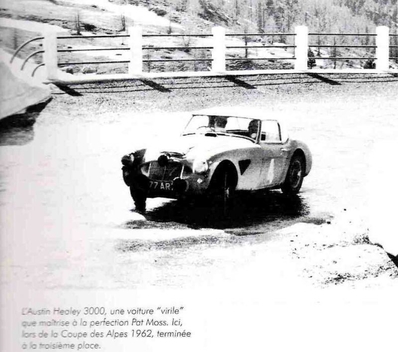 Pat Moss-Carlsson - Pauline Mayman
23º Rally Coupe del Alpes 1962, Austin Healey 3000 Mk2, Clasificado 3º@
Palabras clave: Austin;Alpes;1962