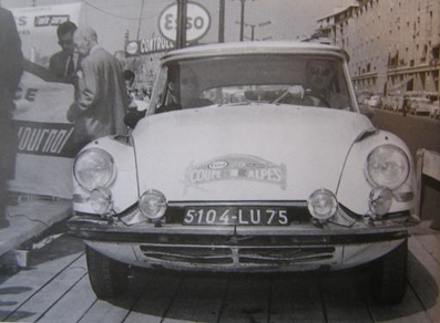 Guy Verrier - Jacques Badoche
23º Rally Coupe del Alpes 1962, Citröen DS 19, Clasificado 7º@
Palabras clave: Citroen;Alpes;1962