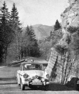John Spare - Michael Britton
31º Rallye Automobile de Monte-Carlo 1962. Sunbeam Rapier. Clasificado 45º.

Del 20 al 25 de Enero, Monte-Carlo.
Superficie: asfalto - nieve.

Tomaron la salida 313 equipos, finalizaron 247.@
Palabras clave: Sunbeam;Rapier;Montecarlo;1962