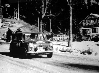 Rupert Jones - Philipp Morgan
31º Rallye Automobile de Monte-Carlo 1962. Austin Cooper. Clasificado 77º.

Del 20 al 25 de Enero, Monte-Carlo.
Superficie: asfalto - nieve.

Tomaron la salida 313 equipos, finalizaron 247.@
Palabras clave: Mini;Morris;Cooper;Montecarlo;1962;nieve