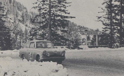 Gordon Wilkins - Michael Frostick
31º Rallye Automobile de Monte-Carlo 1962. Ford Anglia 150E (6476 PU). Clasificado 92º. 

Del 20 al 25 de Enero, Monte-Carlo.
Superficie: asfalto - nieve.

Tomaron la salida 313 equipos, finalizaron 247.
Palabras clave: Ford;Anglia;Montecarlo;1962