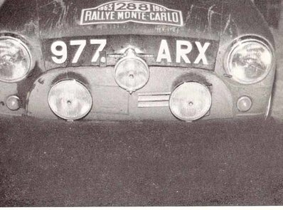 Rauno August Aaltonen - Tony Ambrose
32º Rally Automobile de Monte-Carlo 1963. Morris Mini Cooper S 1275 (977 ARX). Clasificado 3º.

Del 20 al 24 de Enero, Monte-Carlo.
Superficie: asfalto - nieve.

Tomaron la salida 296 equipos, finalizaron 96.@
Palabras clave: Mini;Montecarlo;1963