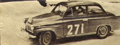 Gjolberg - Karlan
32º Rallye Automobile de Monte-Carlo 1963. Skoda Octavia. Clasificado 15º.

Del 20 al 24 de Enero, Monte-Carlo.
Superficie: asfalto - nieve.

Tomaron la salida 296 equipos, finalizaron 96.@
Palabras clave: Skoda;Octavia;Montecarlo;1963