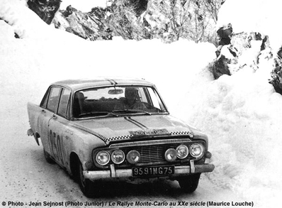 Henri Greder - Delalande
32º Rallye Automobile de Monte-Carlo 1963. Ford Zodiac (9591MG75). Clasificado 19º.

Del 20 al 24 de Enero, Monte-Carlo.
Superficie: asfalto - nieve.

Tomaron la salida 296 equipos, finalizaron 96.@
Palabras clave: Ford;Zodiac;Montecarlo;1963