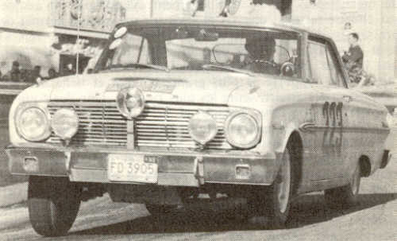 Bo Ljungfeldt - Gunnar Haggbom
32º Rallye Automobile de Monte-Carlo 1963. Ford Falcon Futura Sprint (FD 3905). Clasificado 42º.

Del 20 al 24 de Enero, Monte-Carlo.
Superficie: asfalto - nieve.

Tomaron la salida 296 equipos, finalizaron 96.@
Palabras clave: Ford;Falcon;Futura;Sprint;Montecarlo;1963