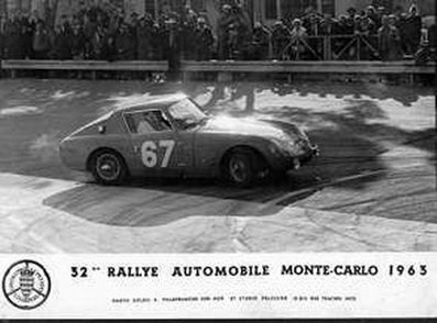 Douglas Wilson-Spratt - Brian Harper
32º Rallye Automobile de Monte-Carlo 1963. Austin-Healey Sprite (DWS 97). Abandonó.

Del 20 al 24 de Enero, Monte-Carlo.
Superficie: asfalto - nieve.

Tomaron la salida 296 equipos, finalizaron 96.@
Palabras clave: Austin;Healey;Sprite;Montecarlo;1963