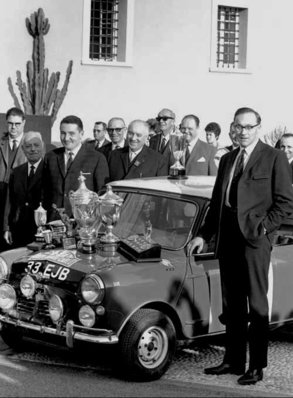 Paddy Hopkirk - Henry Liddon
33º Rallye Automobile de Monte-Carlo 1964. BMC Mini Cooper S (33 EJB). Clasificado 1º.
Copiloto Henry Liddon.

Del 18 al 21 de Enero, Monte Carlo.
Superficie: asfalto - nieve.

Se inscribieron 306 equipos, tomaron la salida 299, finalizaron 163.@
Palabras clave: Mini;Montecarlo;1964