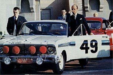 Bo Ljungfeldt - Fergus Sager
33º Rallye Automobile de Monte-Carlo 1964. Ford Falcon Futura Sprint (ZE 1047). Clasificado 2º.

Del 18 al 21 de Enero, Monte Carlo.
Superficie: asfalto - nieve.

Se inscribieron 306 equipos, tomaron la salida 299, finalizaron 163.@
Palabras clave: Ford;Falcon;Futura;Sprint;Montecarlo;1964;Personajes