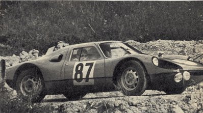 Jacques Rey - Jean-Pierre Hanrioud 
25º Coupe des Alpes 1964. Porsche 904 Carrera GTS (828 Z-3293). Clasificado 3º.

Del 22 al 27 de Junio, Marseille - Grenoble - Monte-Carlo.
Superficie: asfalto.

La prueba constaba 10 tramos cronometrados.
Incluyendo tramos de enlace y cronometrados tenía un total de 3412.00 km.

Tomaron la salida 73 Equipos, finalizaron 25.@
Palabras clave: Porsche;Alpes;1964