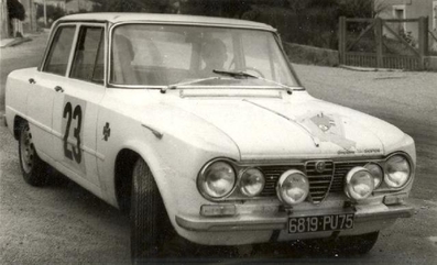 Fernand Musorro - Jean Maurin
25º Coupe des Alpes 1964. Alfa Romeo Giulia TI (6819 PU75). Abandonó, desconocemos el motivo.

Del 22 al 27 de Junio, Marseille - Grenoble - Monte-Carlo.
Superficie: asfalto.

La prueba constaba 10 tramos cronometrados.
Incluyendo tramos de enlace y cronometrados tenía un total de 3412.00 km.

Tomaron la salida 73 Equipos, finalizaron 25.@
Palabras clave: Alfa_Romeo;Alpes;1964
