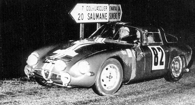 Jean Rolland - Gabriel Augias
9º Critérium des Cévennes 1965. Alfa Romeo Giulia TZ (2945 QD 75). Clasificado 1º.

Del 27 al 28 de Noviembre, Montpellier.

La prueba constaba de 1 etapa con 209.9 km divididos en 11 tramos cronometrados.

Tomaron la salida 87 equipos, finalizaron 56.@
Palabras clave: Criterium_Cevennes;Alfa_Romeo;Giulia;1965