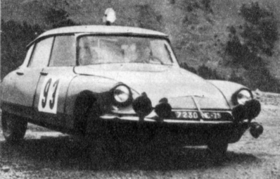 Jean-Claude Ogier - Bernard Ogier
26º Rally Coupe del Alpes 1965, Citröen DS 19, Clasificado 7º, dentro de los Touring Class@
Palabras clave: Citroen;Alpes;1965