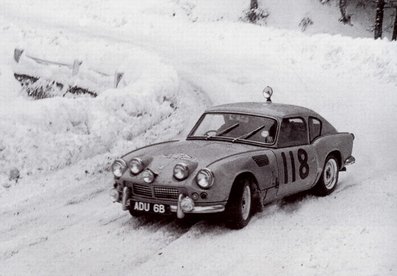 Rob Slotemaker - Alan Taylor
34º Rallye Automobile de Monte-Carlo 1965. Triumph Spitfire (ADU 6B). Clasificado 14º.

Del 16 al 25 de Enero, Monte-Carlo.
Superficie: asfalto - nieve.

Se inscribieron 275 equipos, tomaron la salida 237, finalizaron 35.@
Palabras clave: Triumph;Montecarlo;1965;nieve