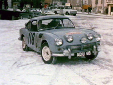 Rob Slotemaker - Alan Taylor
34º Rallye Automobile de Monte-Carlo 1965. Triumph Spitfire (ADU 6B). Clasificado 14º.

Del 16 al 25 de Enero, Monte-Carlo.
Superficie: asfalto - nieve.

Se inscribieron 275 equipos, tomaron la salida 237, finalizaron 35.@
Palabras clave: Triumph;Montecarlo;1965;nieve