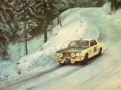 Raphael Geminiani - Jacques Anquetil
34º Rallye Automobile de Monte-Carlo 1965. Ford Mustang. Abandonó.

Del 16 al 25 de Enero, Monte-Carlo.
Superficie: asfalto - nieve.

Se inscribieron 275 equipos, tomaron la salida 237, finalizaron 35.@
Palabras clave: Ford;Mustang;Montecarlo;1965;nieve