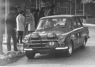 Peter Procter - David Mabbs
35º Rallye Automobile de Monte-Carlo 1966. Ford Cortina Lotus MK1 (NNO 821C). Clasificado 35º.

Del 14 al 20 de Enero, Monte-Carlo.
Superficie: asfalto - nieve.

119 equipos completaron el rally en su totalidad.
A partir de la posición 120, los equipos no se clasificaron para el tramo final, pero fueron clasificados oficialmente.

Tomaron la salida 322 equipos, finalizaron 184.
@
Palabras clave: Ford;Cortina;Montecarlo;1966